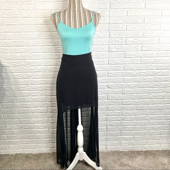 Nanette Lepore Dresses & Skirts - L’Amour by Nanette Lapore Black High Low Skirt